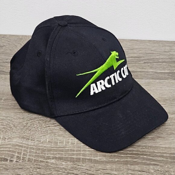 Arctic Cat  Embroidered Logo Black Green White Hat Cap Adjustable Snapback - Picture 6 of 14